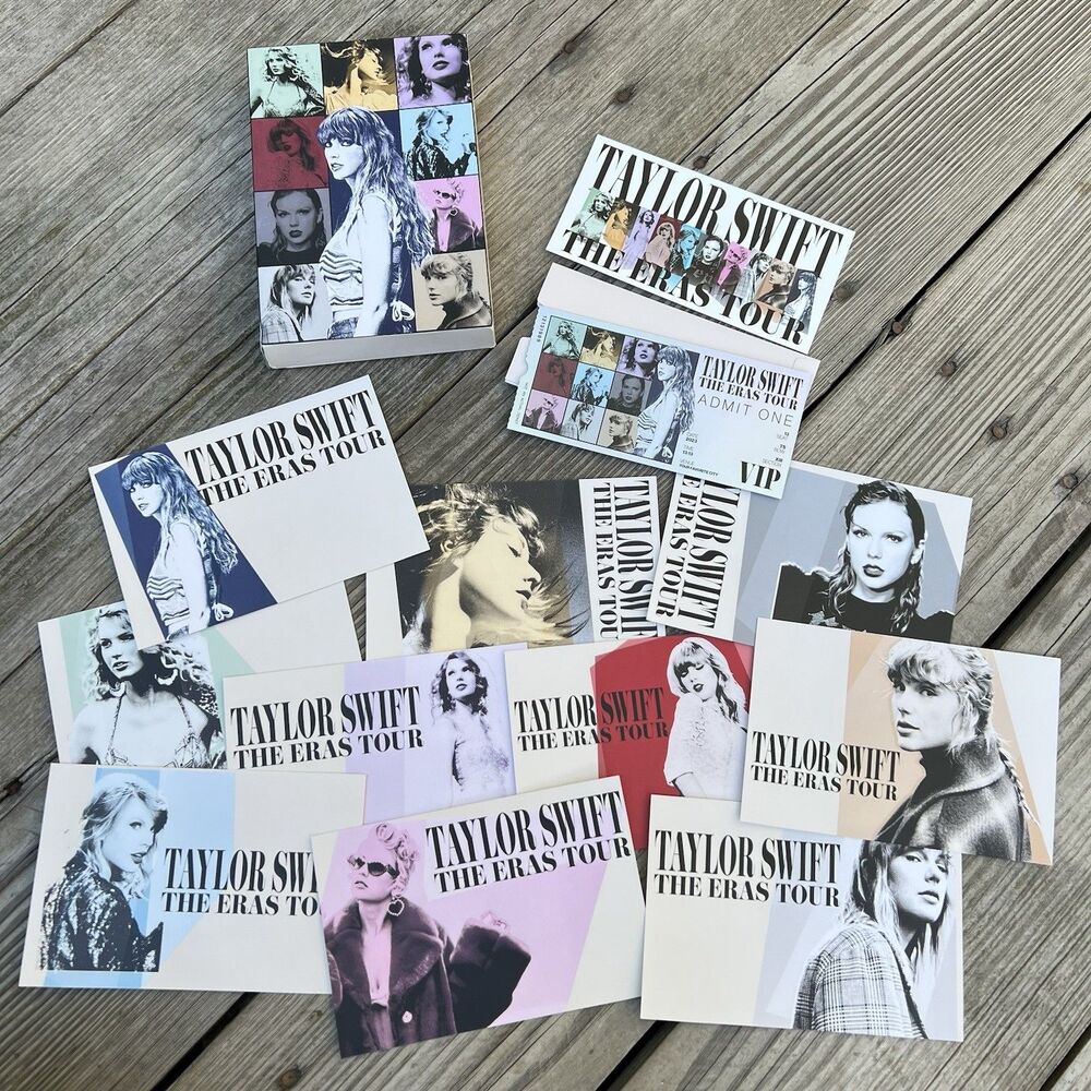 Taylor Swift The Eras Tour VIP Memorabilia Postcards Ticket Sticker